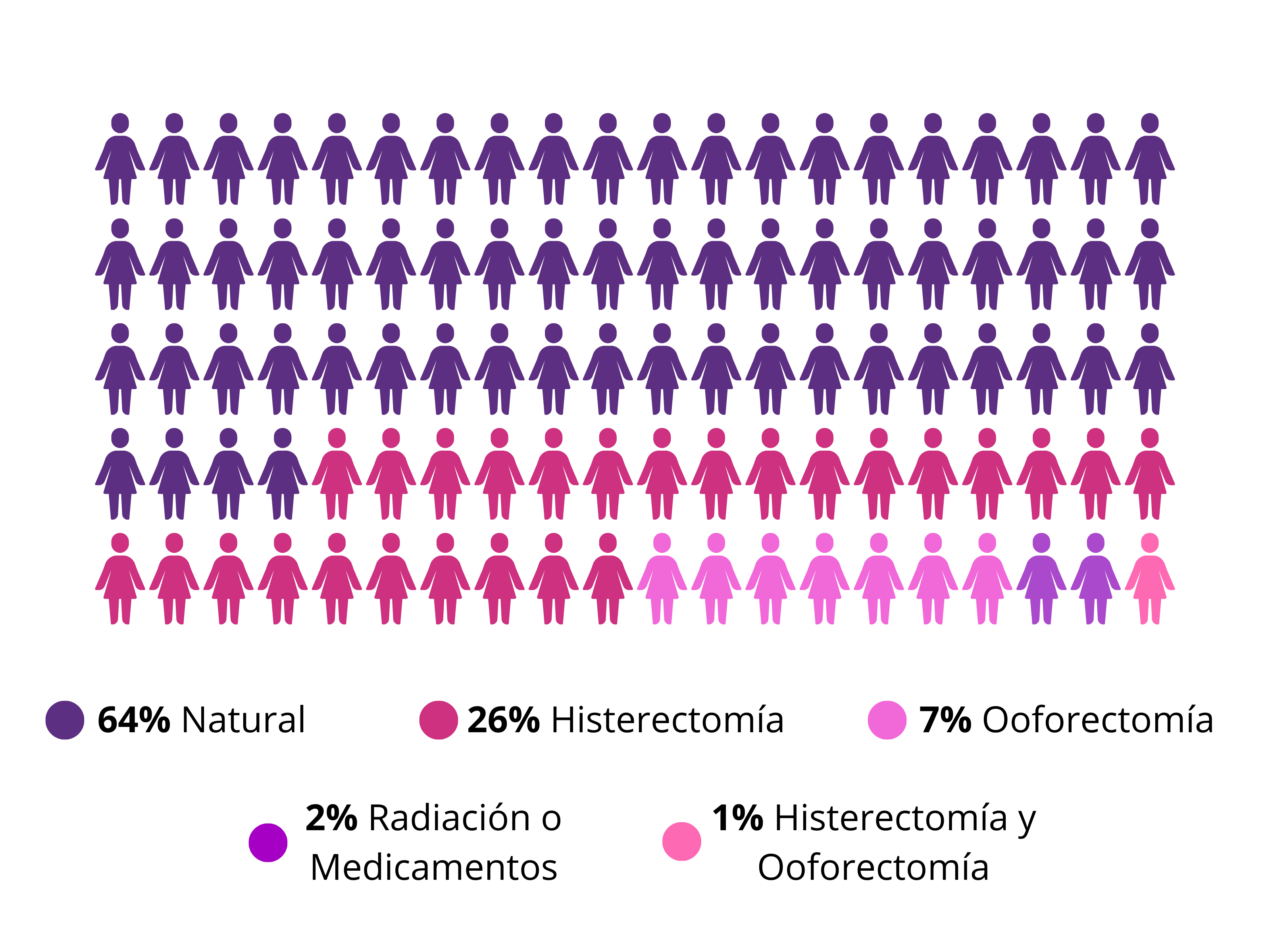 Gráfica Causas Menopoausia Fondo Blanco